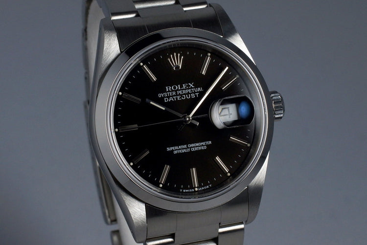 1994 Rolex DateJust 16200 Black Dial with RSC Papers
