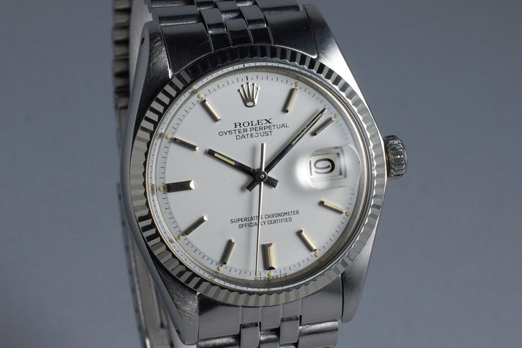 1972 Rolex Datejust 1601 White Sigma Dial