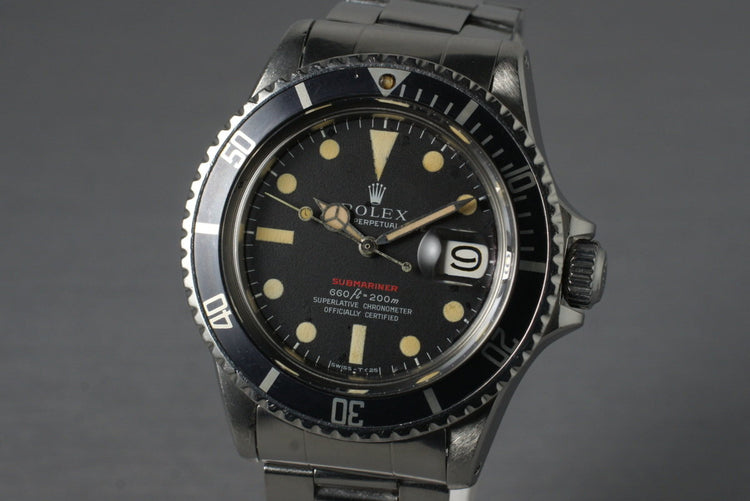 1970 Rolex Red Submariner 1680 Mark VI