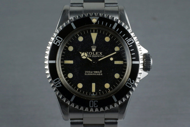 1963 Rolex Submariner 5513 PCG with Gilt UNDERLINE Dial