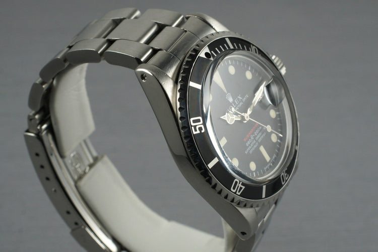 1969 Rolex Red Submariner 1680 Mark IV with Box and RSC Papers