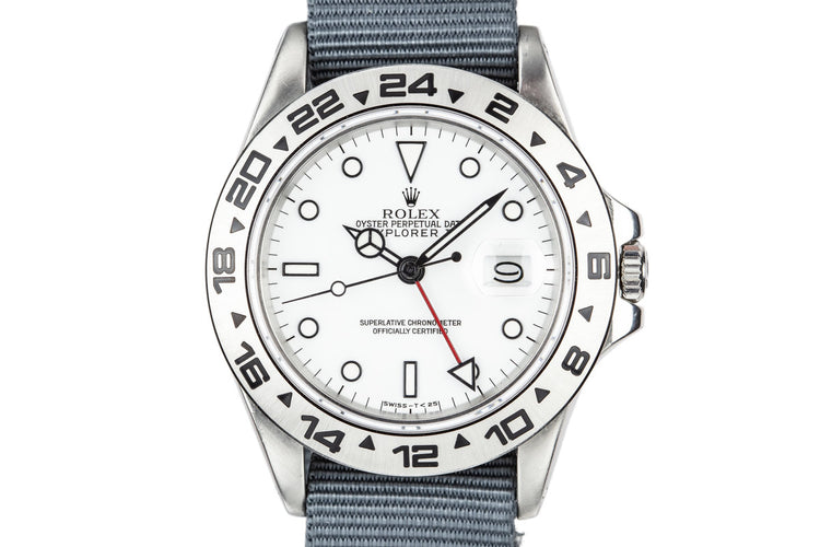 1986 Rolex Explorer II 16550 White Dial