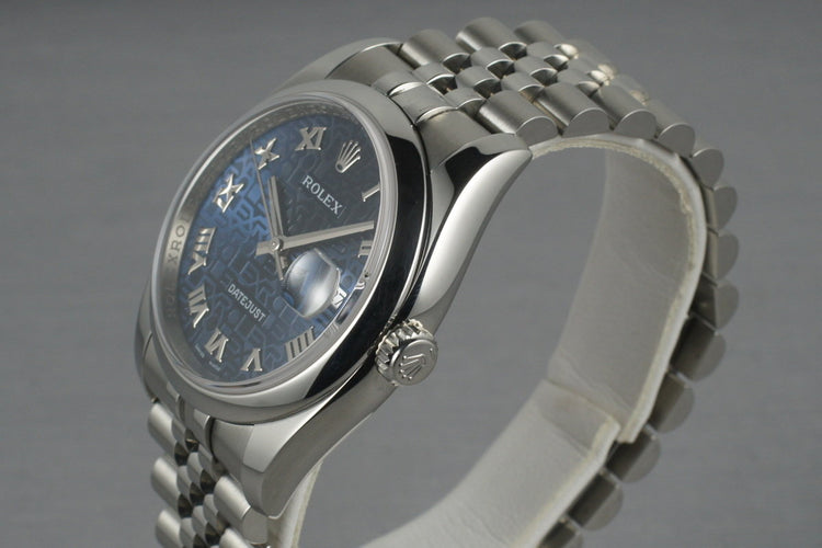 Rolex Datejust 116200 with Blue Jubilee Dial