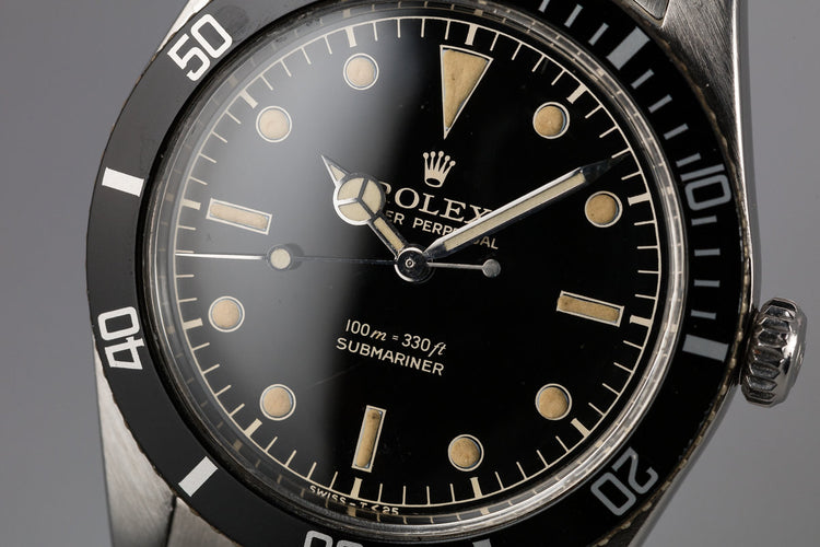 1958 Rolex Submariner 5508 Gilt Service Dial