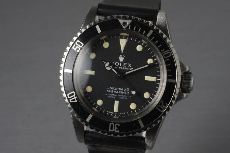 1967 Rolex Submariner 5512 4 Line Dial