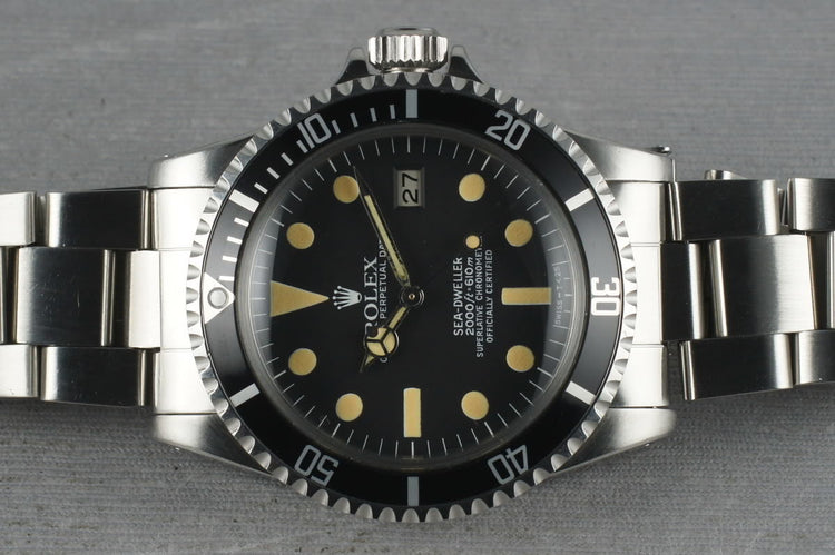Rolex Sea Dweller 1665 with creamy luminous