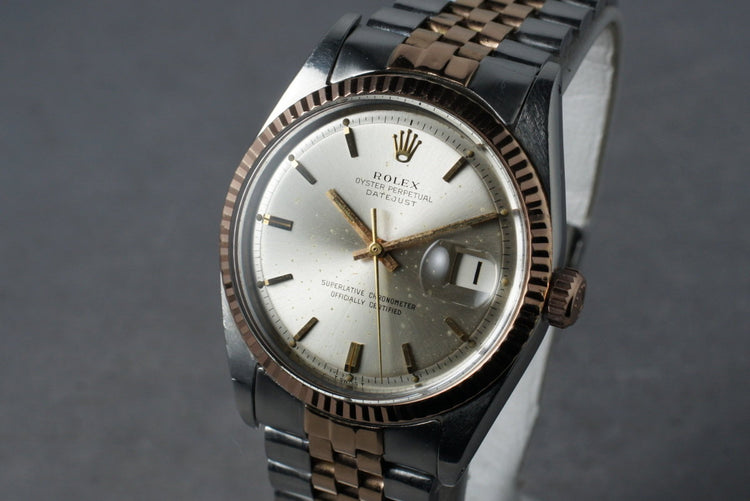 1966 Rolex DateJust 1601 Rose Gold and Stainless Steel