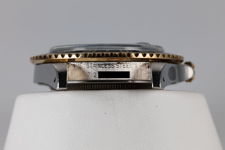 1981 Rolex Two Tone GMT-Master 16753 Black Nipple Dial with Box and Original Sales Receipt