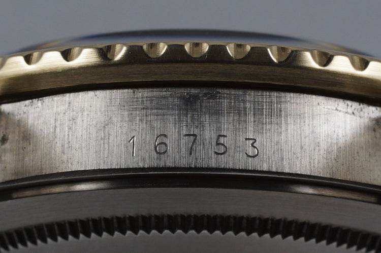 1981 Rolex Two Tone GMT 16753 with RSC Papers
