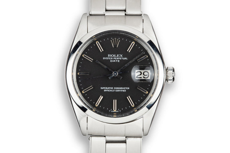 1968 Rolex Date 1500 Black Dial