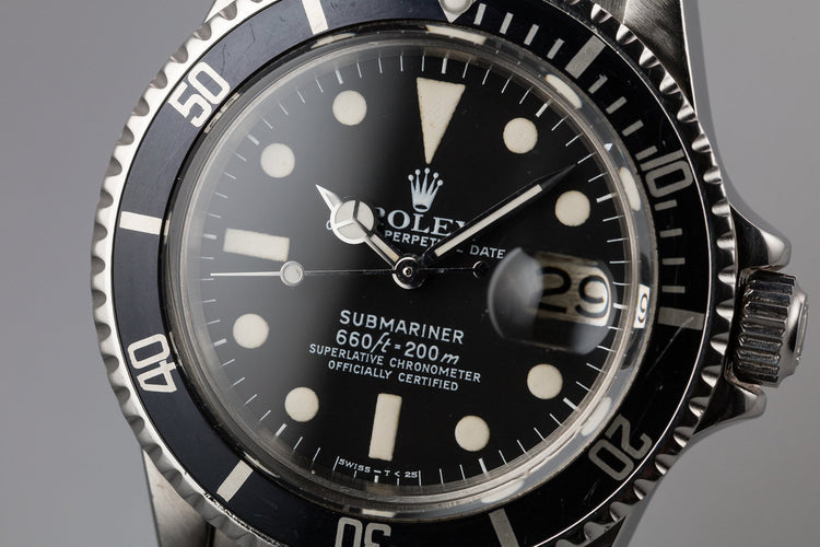 1978 Rolex Submariner 1680 with Rolex Service Papers