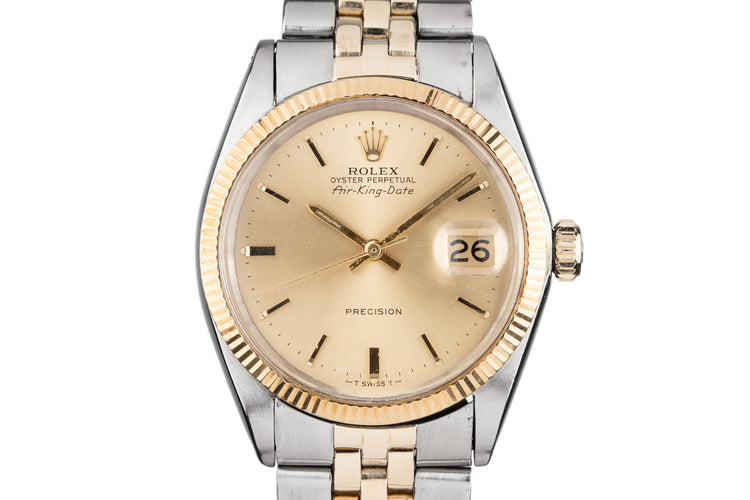 1970 Rolex Two Tone Air-King-Date 5701