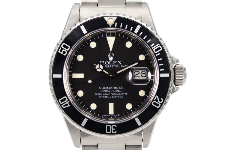 1982 Rolex Submariner 16800 Matte Dial