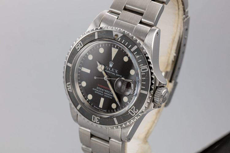 1970 Rolex Red Submariner 1680 MK II Tropical Dial