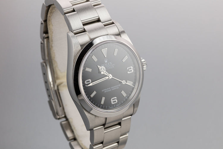 2002 Rolex Explorer 114270 with Box, Papers, and Recent Service Papers