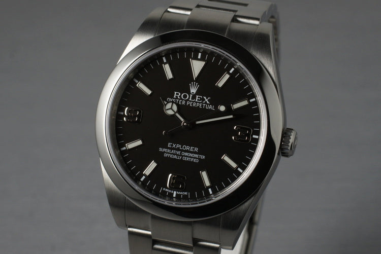 2012 Rolex Explorer 214270 with Box and Papers