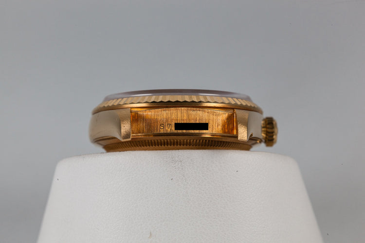 1995 Rolex 18K YG Day-Date 18238 Blue Dial with Box and Papers