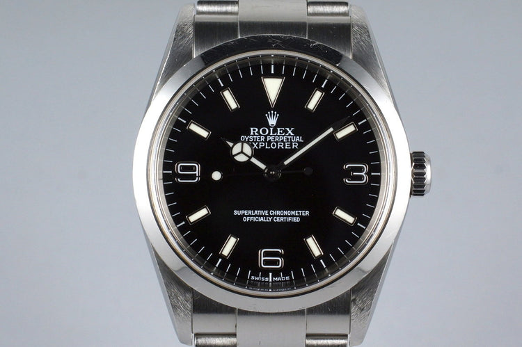 2002 Rolex Explorer 114270 with Box and Papers