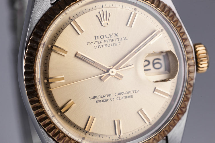 1970 Rolex Two Tone DateJust 1601 Wideboy