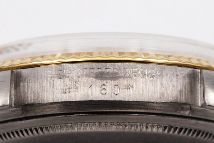 1972 Rolex Two Tone DateJust 1601 Gold Dial with Box and Papers