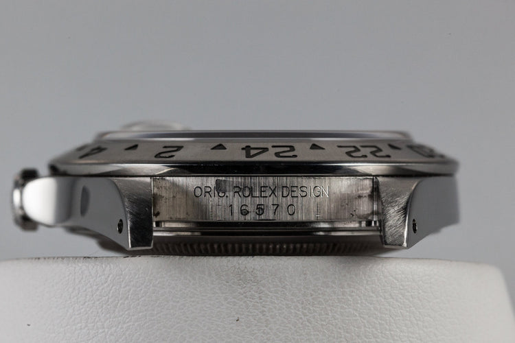 2001 Rolex Explorer II 16570 White Dial