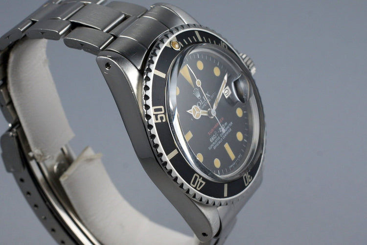 1972 Rolex Red Submariner 1680 Mark VI Dial