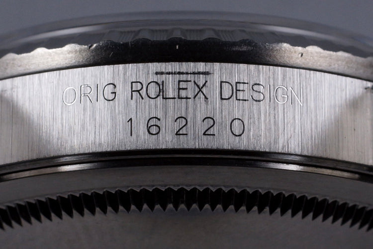 1991 Rolex DateJust 16220 Gray Dial with Box and Papers