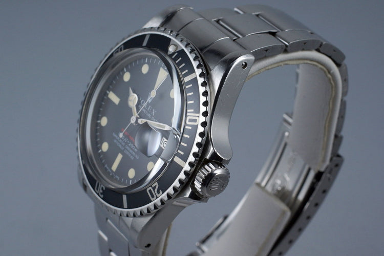 1971 Rolex Red Submariner 1680 Mark IV Dial UNPOLISHED