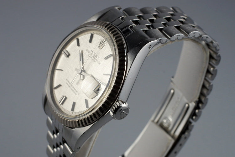 1968 Rolex Datejust 1601 Silver Linen Dial