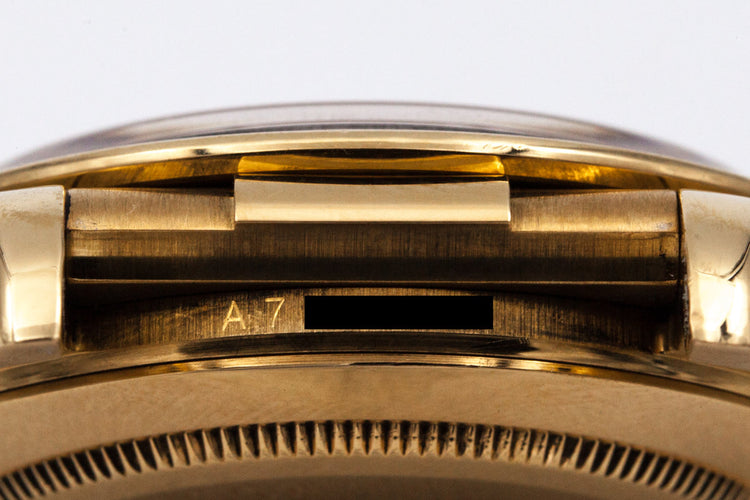 1999 Rolex YG Zenith Daytona 16518 Black Dial