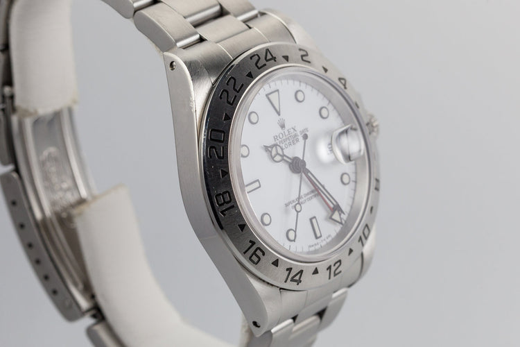 1995 Rolex Explorer II 16570 White Dial