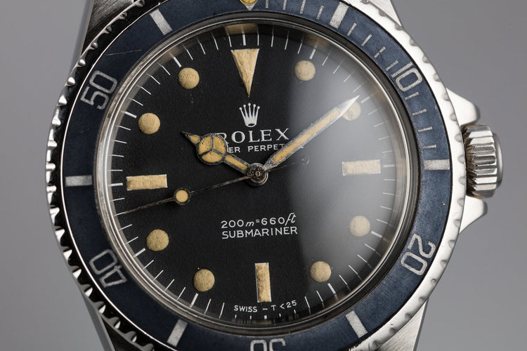 1966 Rolex Submariner 5513 Meters First Dial