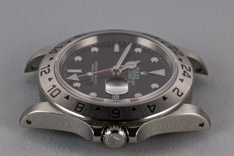 1999 Rolex Explorer II 16570 Black Dial