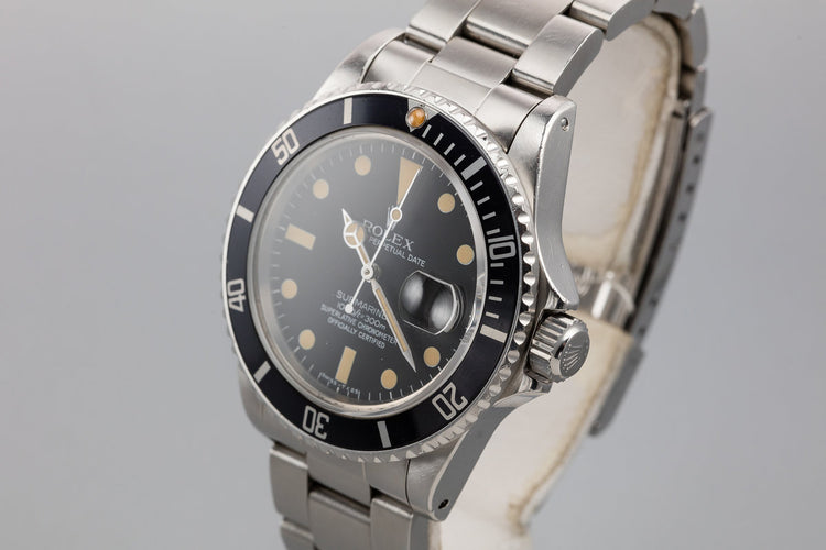 1983 Rolex Submariner 16800 Matte Dial