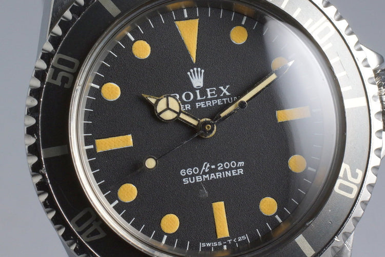 1970 Rolex Submariner 5513 Serif Dial