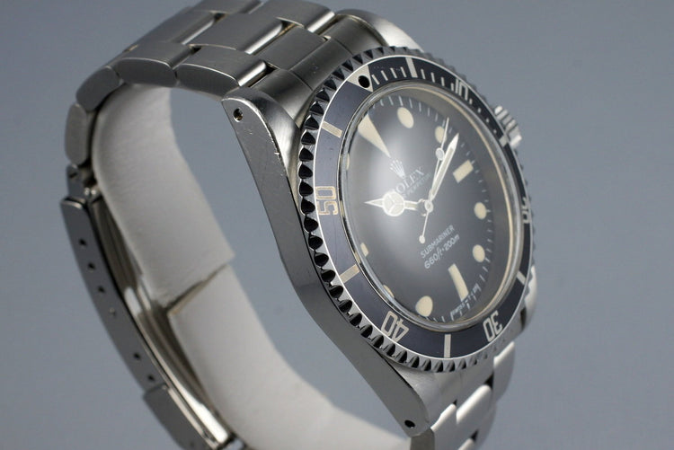 1982 Rolex Submariner 5513 Mark IV Maxi Dial