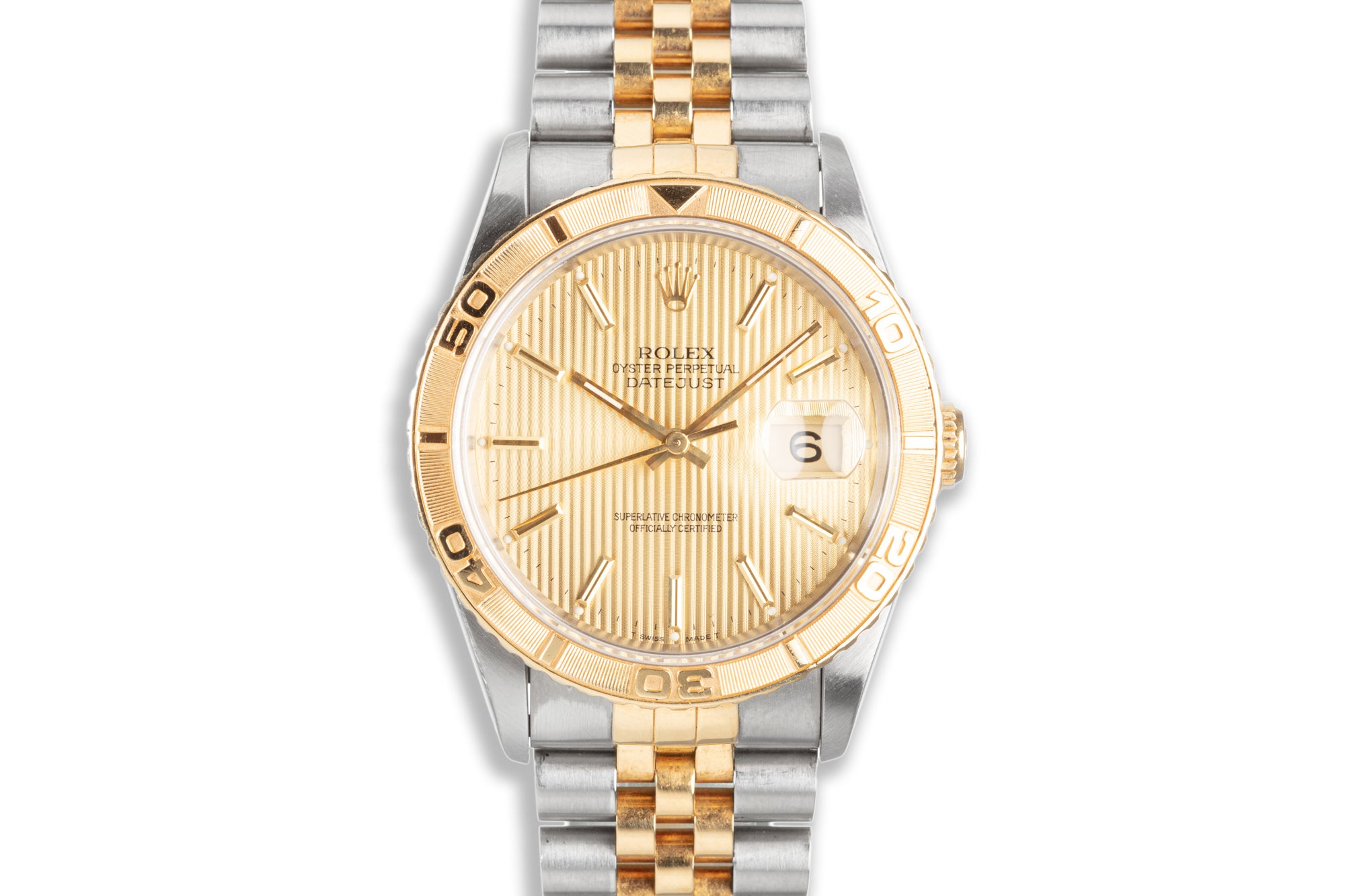 HQ Milton - 1991 Rolex 16263 18k/St Thunderbird Datejust Tapestry