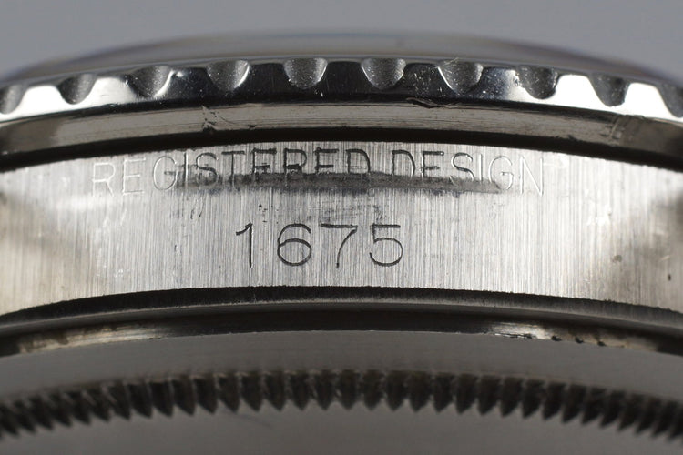 1968 Rolex GMT 1675 Mark I Dial with Fuchsia Insert