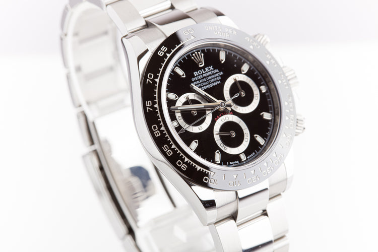 2020 Rolex Daytona Chronograph 116500LN Black Dial with Box & Card