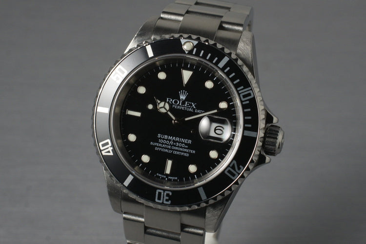2004 Rolex Submariner 16610 with Box and Papers