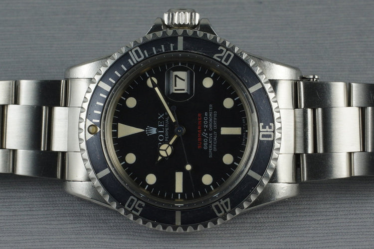 1970 Rolex RED Submariner 1680 with Mark 4 Dial