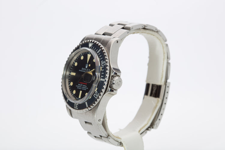 1972 Rolex 1680 Red Submariner MKIV Dial with Creamy lume
