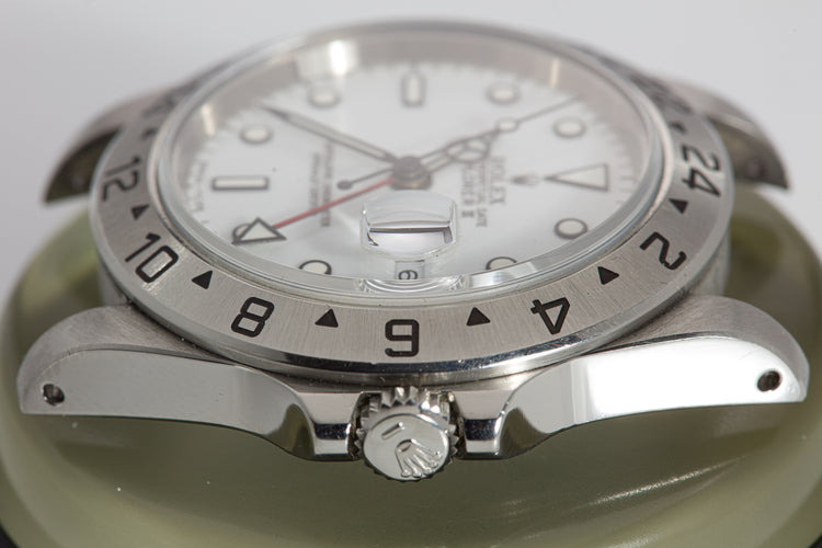 1993 Rolex Explorer II White Tritium Dial Box, Papers & Booklet