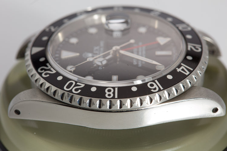1999 Rolex GMT Master II 16710 Luminova Dial Box & Papers