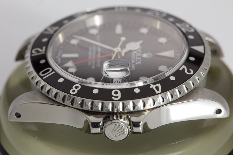 1999 Rolex GMT Master II 16710 Luminova Dial Box & Papers