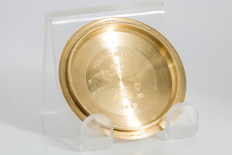 1977 Rolex 18k 1675 GMT Master Brown Nipple Dial