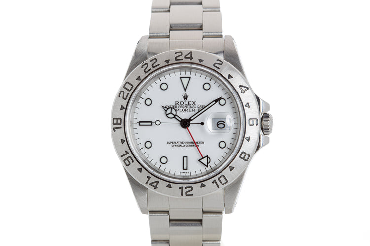 1999 Rolex Explorer II 16570 Polar Dial Box, Papers & Booklet