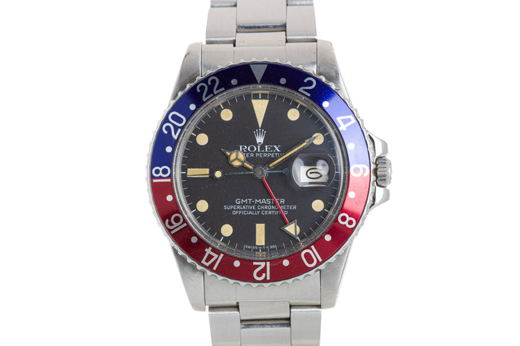 1979 Rolex GMT Master 16750 Creamy Matte Dial