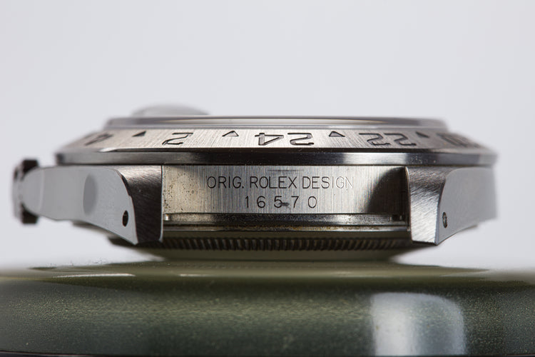 1999 Rolex 16570 Explorer II Polar Dial w/ Box, Papers & Chronotag