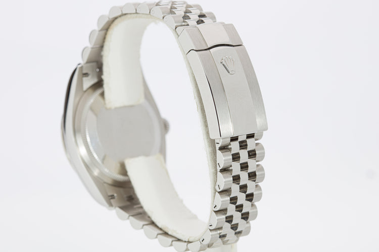 2022 Unworn Rolex Datejust 126234 Green Dial Jubilee Bracelet Box, Card & Tags